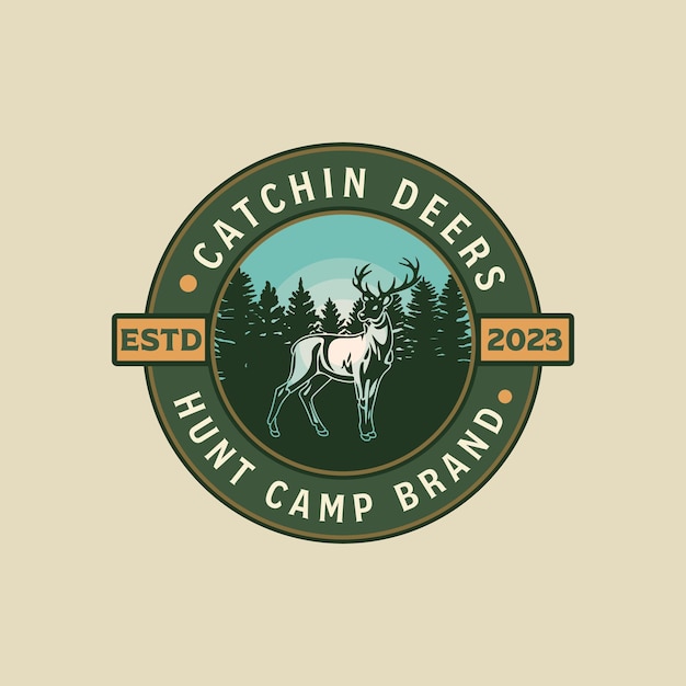 A logo for a hunting camp brand.