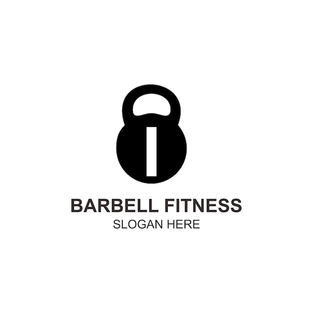 Logo i bilanciere fitness design