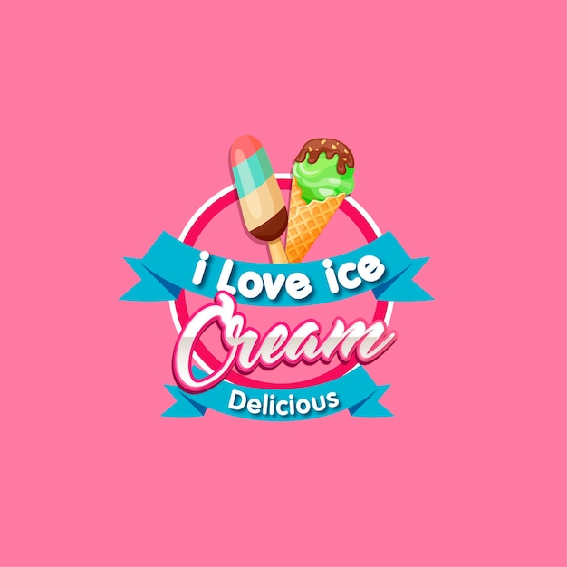 Logo I love Ice Cream