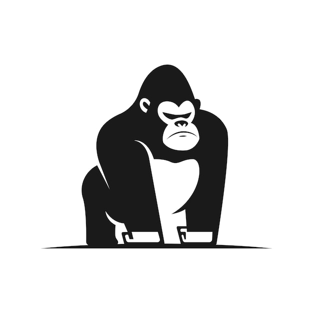 Vector logo icon gorilla vector illustration