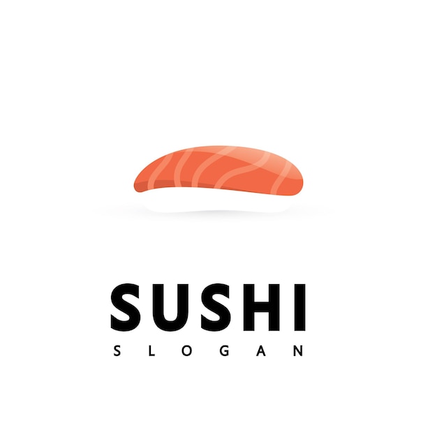 Logo icon vector icon style illustration bar or shop, sushi,onigiri salmon roll, isolated modern object