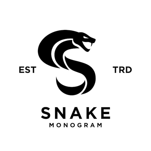 Logo-iconontwerp van de Cobra Snake