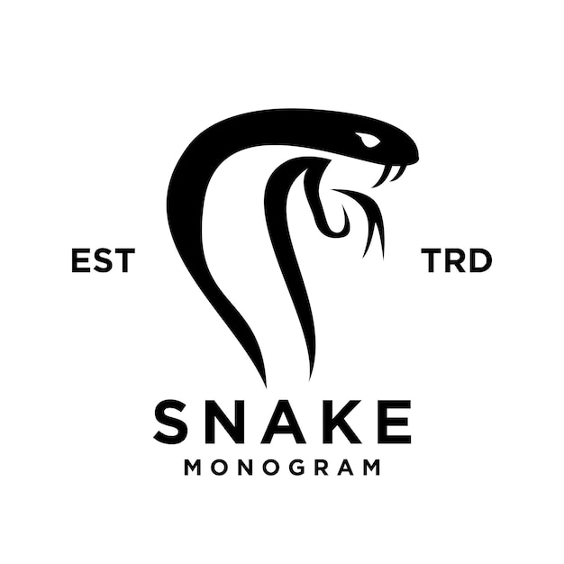 Logo-iconontwerp van de Cobra Snake