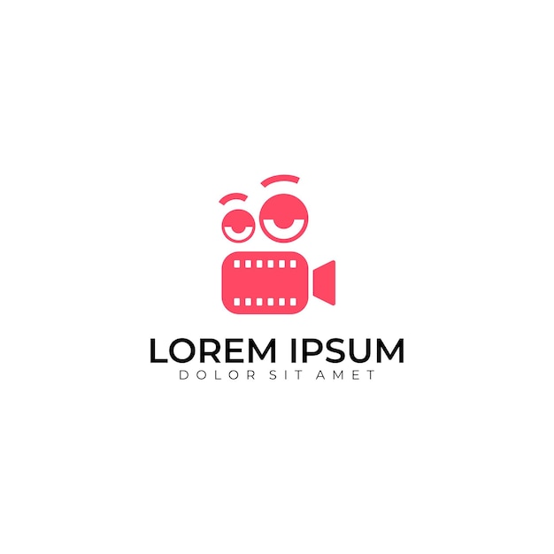 Logo icoon voor movie app premium vector
