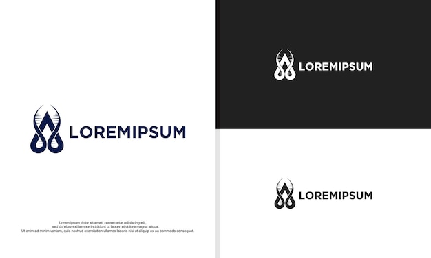 Logo illustratie vectorafbeelding van letter a gecombineerd met hertenhoorn