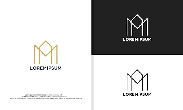 Logo illustratie vectorafbeelding van onroerend goed bedrijf