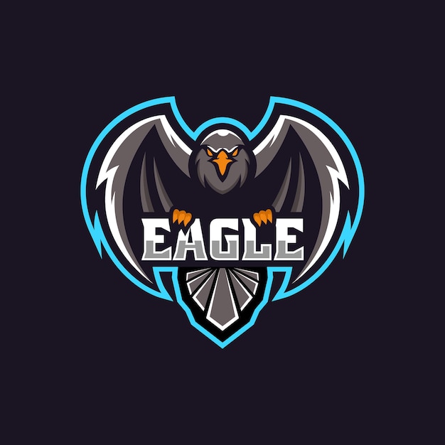 Иллюстрация логотипа eagle e sport and sport style