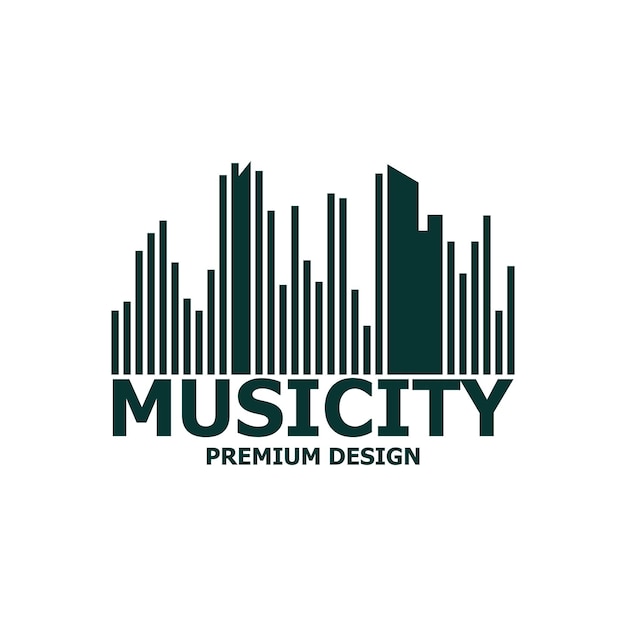 Vector logo illustration for music, vector design