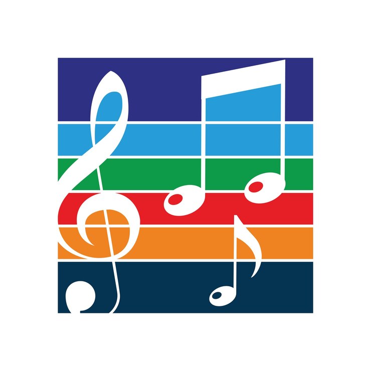 Vector logo illustration for music, vector design