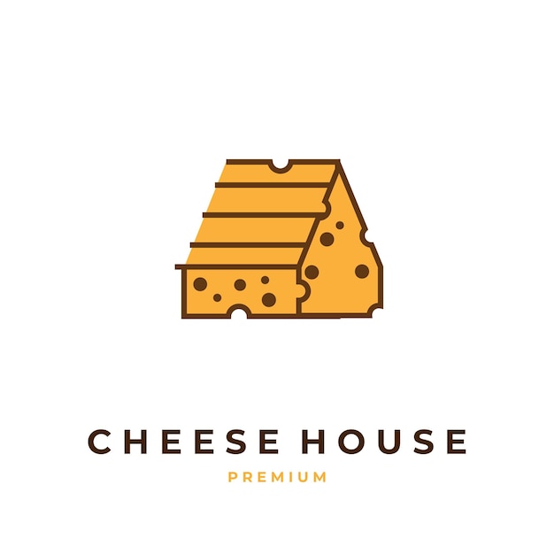 Logo Illustration Vector for Cheese House