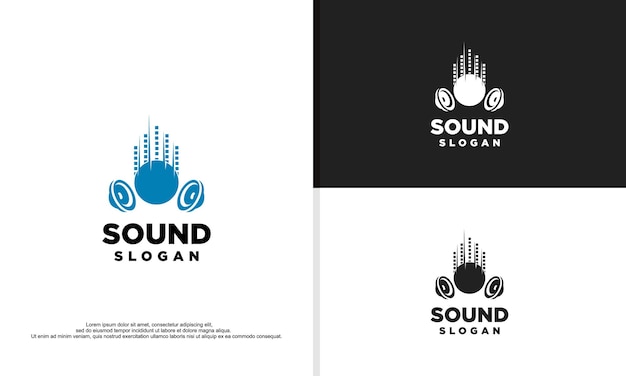 Vector logo illustration vector graphic of speaker sound