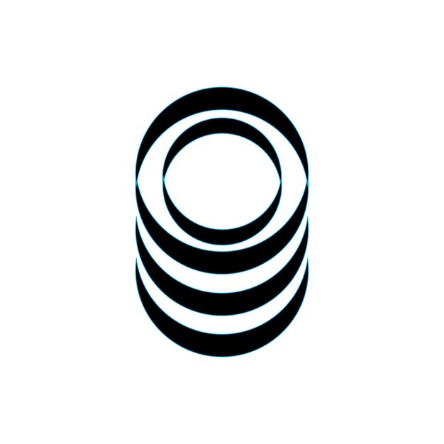 logo in bochtvorm met witte achtergrond
