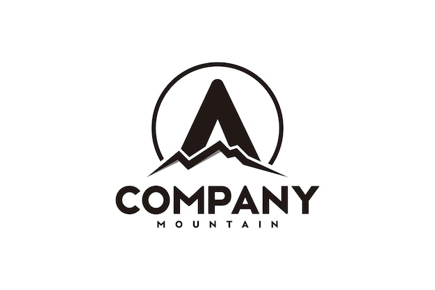 Logo a ,initial design inspiration with mountain logo