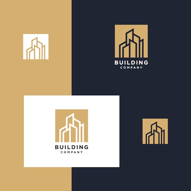 Vector logo inspiration building