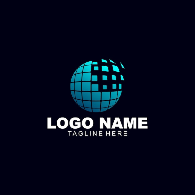 Logo for internet and technology.