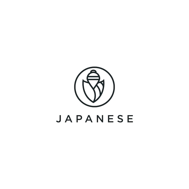 logo japanese design art template