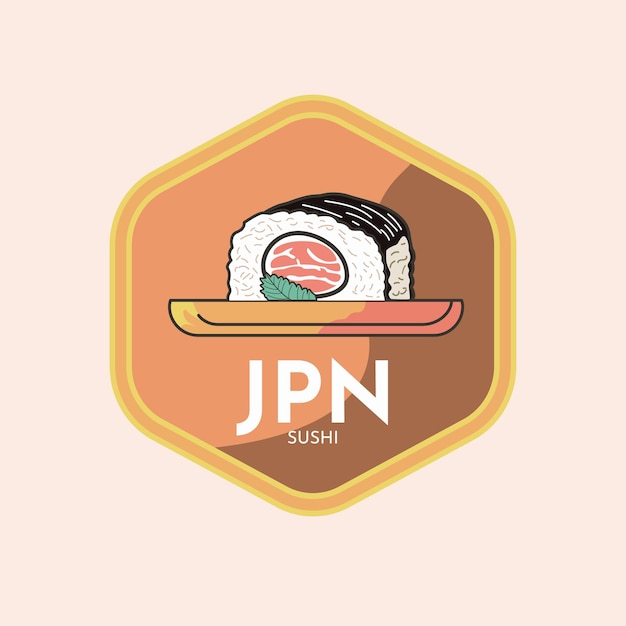 Vector logo japanese restaurant, sushi logo