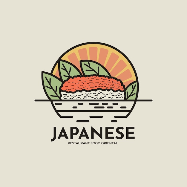 Logo japans restaurant, sushi-logo