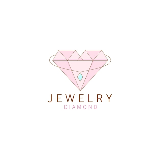 Vettore logo di jewelry diamond vector.