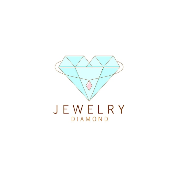 Vector logo jewelry diamond vector