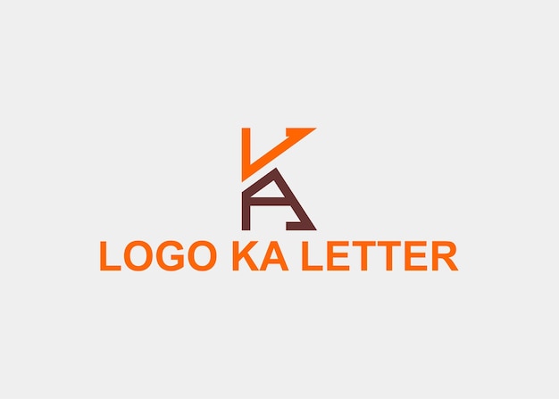 LOGO KA LETTER LINE COMPANY NAME