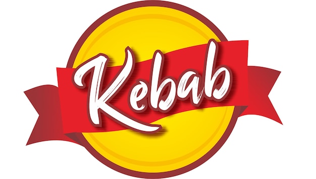 Vector logo kebab turki shawarma fastfood