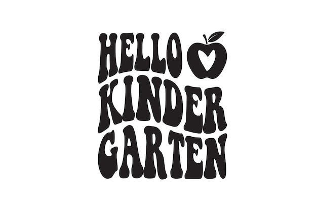A logo for kindergarten cutie.