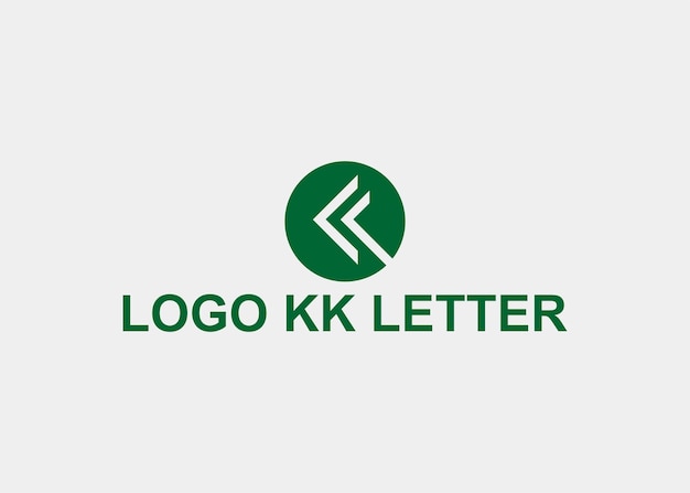 Vector logo kk letter company name