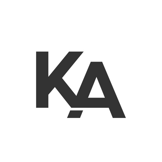 Logo kombinate letter KA