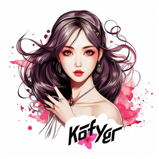 A logo of KPOP girl