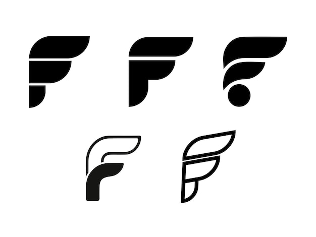 Vector logo latter f