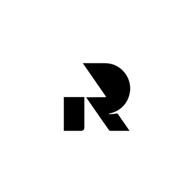 Vector logo latter r monogram