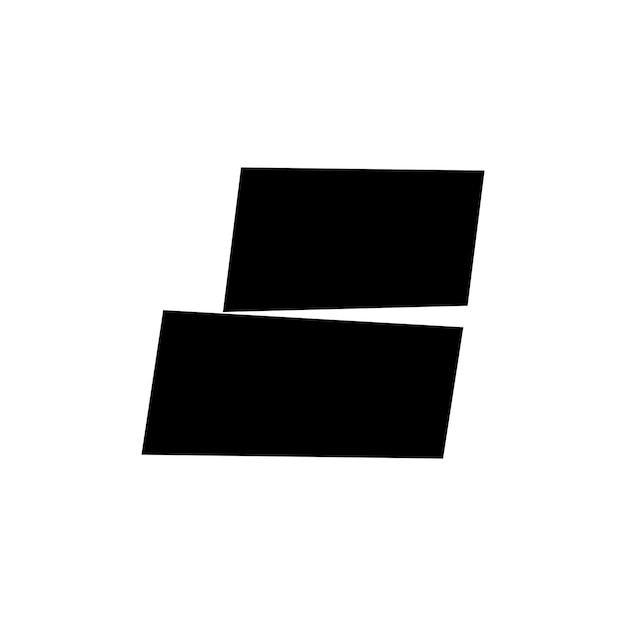 Vettore logo quest'ultimo monogramma s minimalismo
