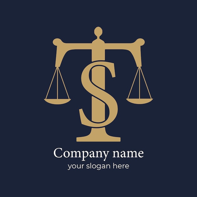 Logo law letter s