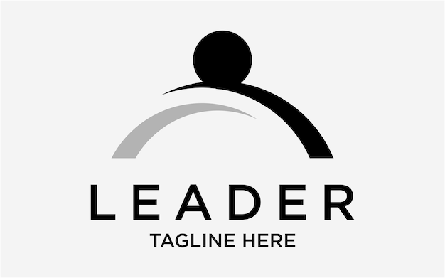 Logo leider eenvoudige ontwerpsjabloon