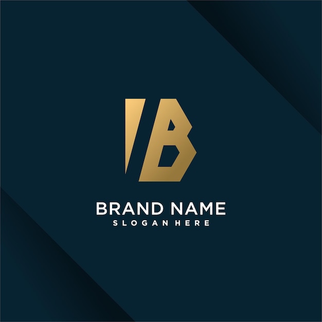 Logo letter B design vector met moderne creatieve stijl concept