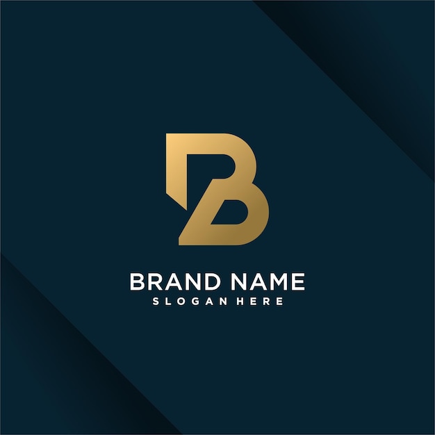 Logo letter B design vector with modern creative style concept