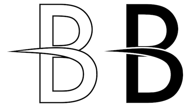 Logo letter b racing speed fast letter b