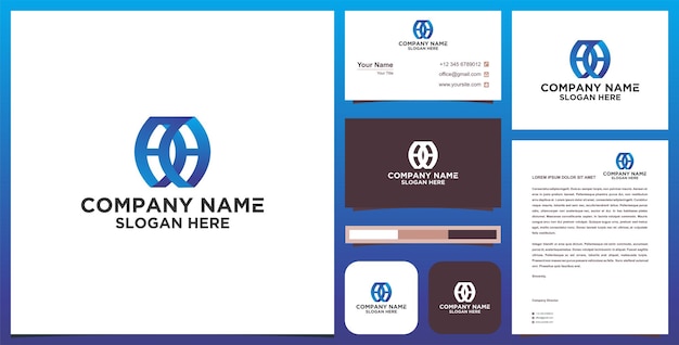 Logo letter cc and business card