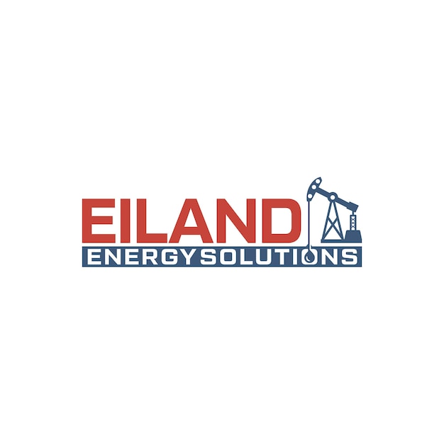 logo letter eiland energy oil and gas solutions vector