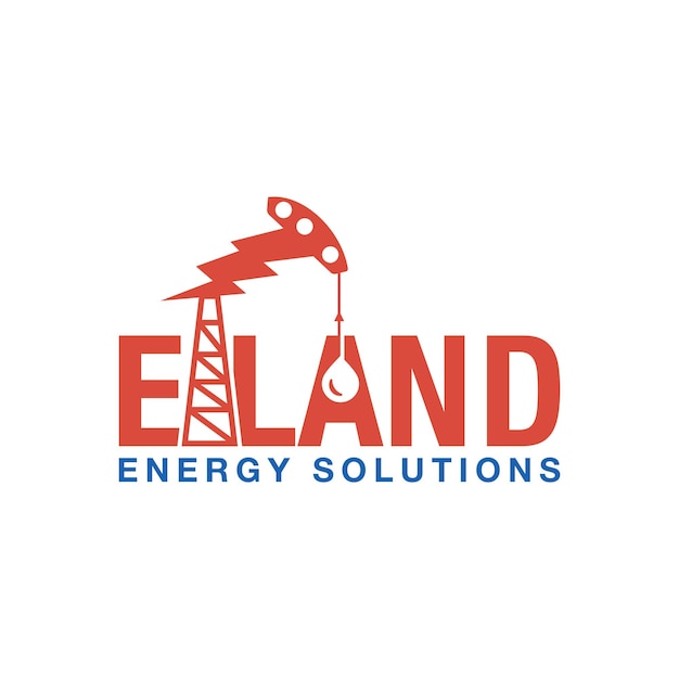 logo letter eiland energy oil and gas solutions vector