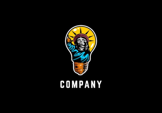 Logo Liberty Light Bulb Vector Illustration Template Good For Any Industry