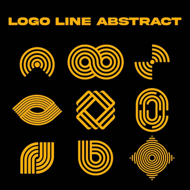 Vector logo line abstract