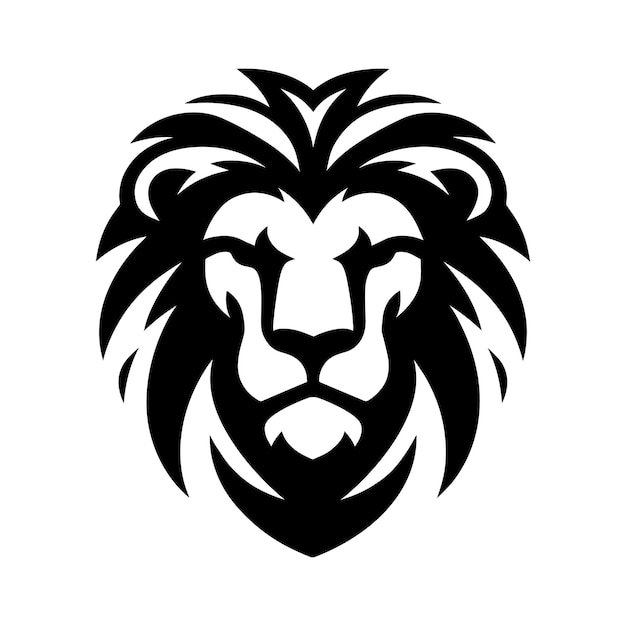 logo lion monochrome