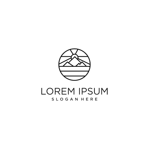 шаблон логотипа lorem ipsum design art здесь