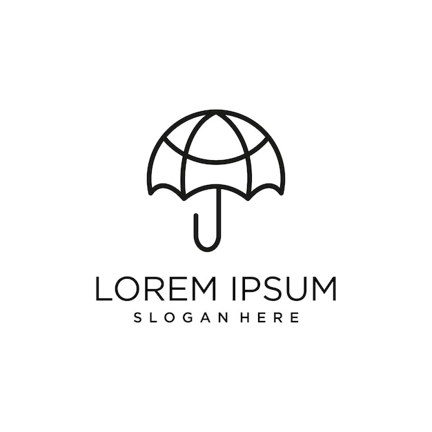 Logo lorem ipsum design art template qui