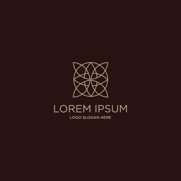 Логотип lorem ipsum дизайн искусство шаблон