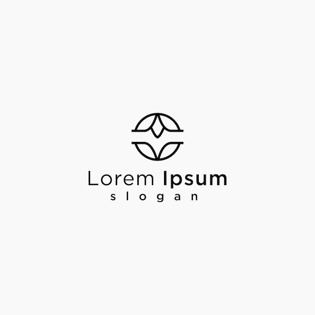 Logo lorem ipsum slogan design art modello