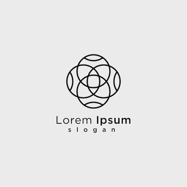 Logo Lorem Ipsum 슬로건 디자인 아트 템플릿