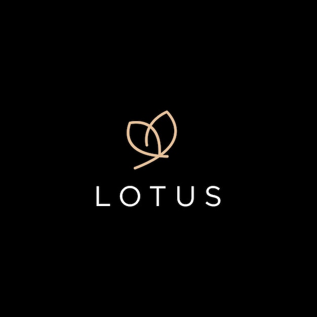 шаблон логотипа lotus desing art